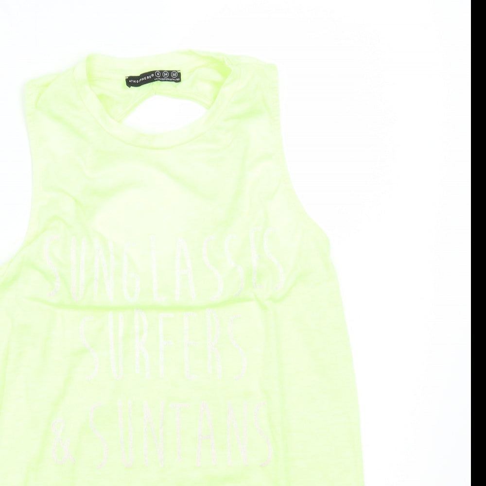 Primark Womens Green   Basic T-Shirt Size 6