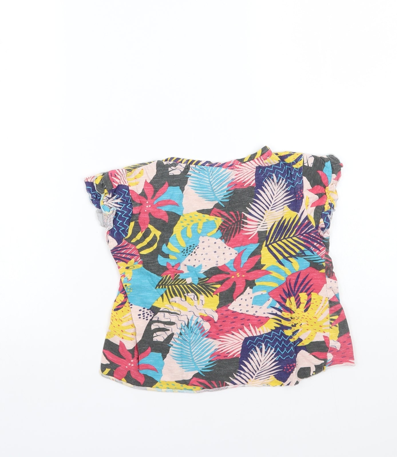 Zara Girls Multicoloured Floral  Basic T-Shirt Size 6 Years