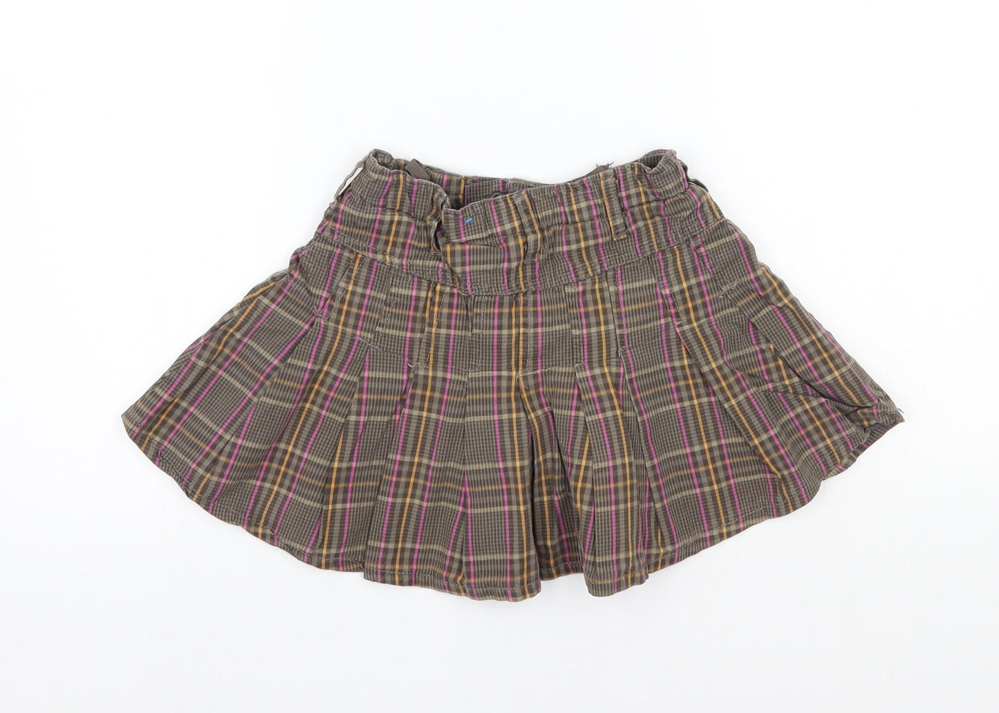 The Children's Place Girls Grey Check  A-Line Skirt Size 6 Years