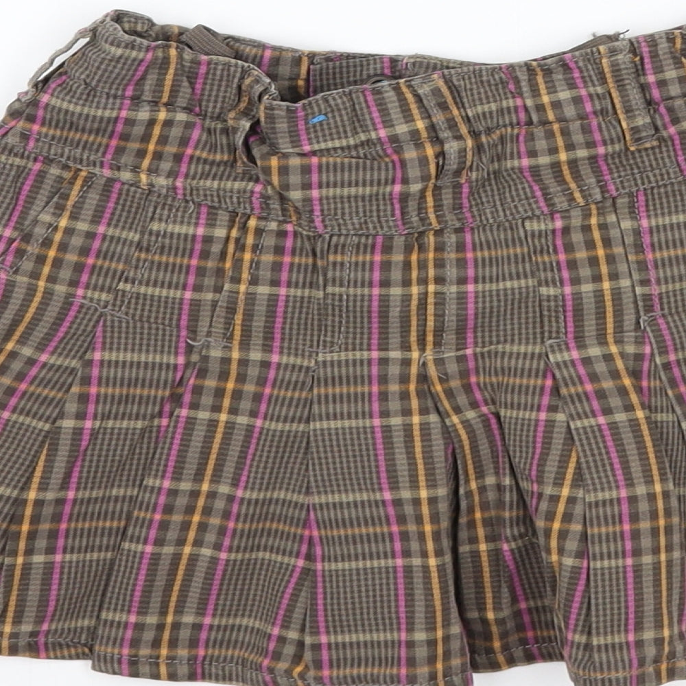 The Children's Place Girls Grey Check  A-Line Skirt Size 6 Years