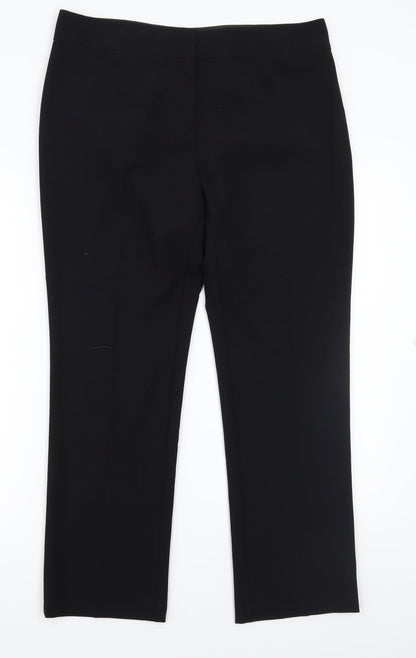 Womens UK Size 14 Marks and Spencer Regular Fit  Black Trousers
