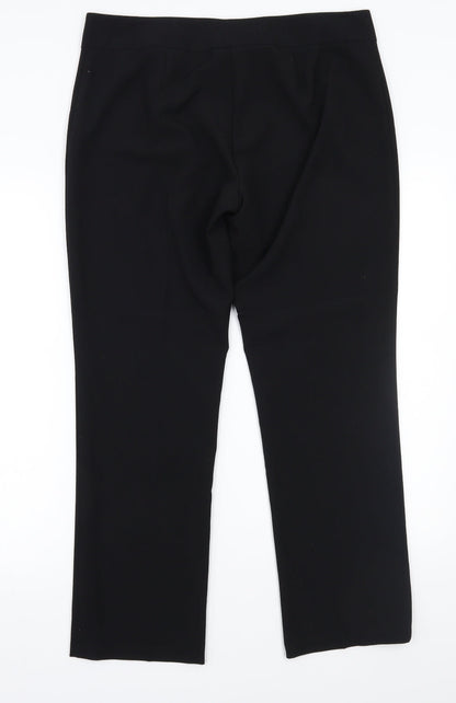 Womens UK Size 14 Marks and Spencer Regular Fit  Black Trousers