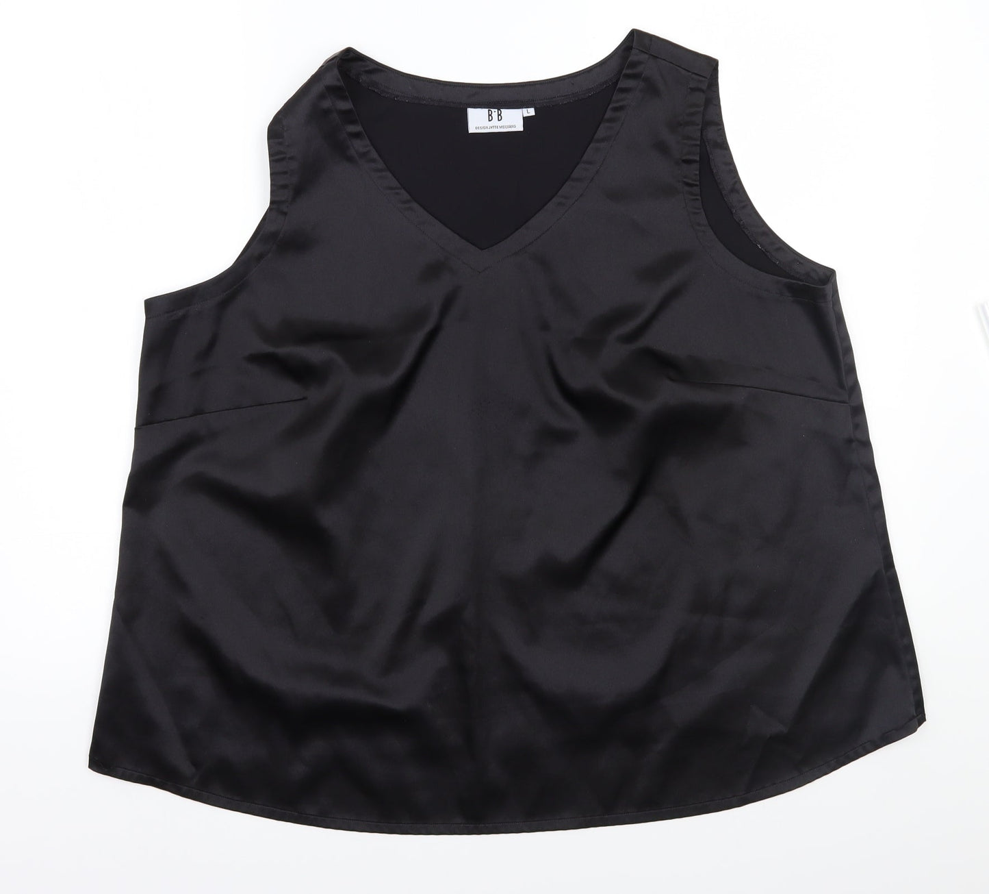 BB Womens Black   Basic Blouse Size L