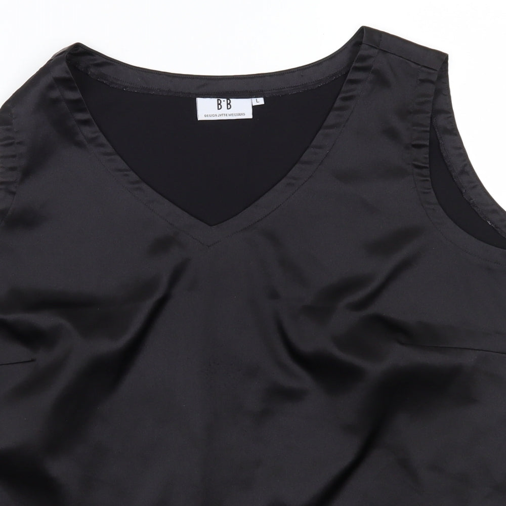 BB Womens Black   Basic Blouse Size L