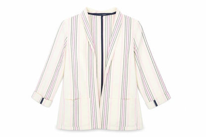 River Island Womens Beige Striped  Jacket  Size 6