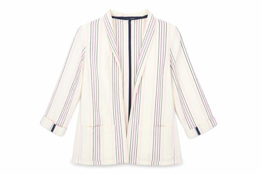 River Island Womens Beige Striped  Jacket  Size 6