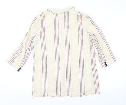 River Island Womens Beige Striped  Jacket  Size 6
