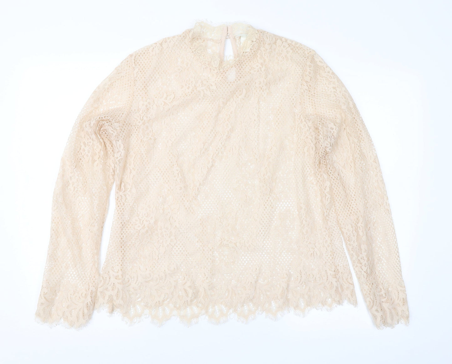 Womens UK Size L H&M Pink Basic Blouse