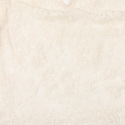 Womens UK Size L H&M Pink Basic Blouse
