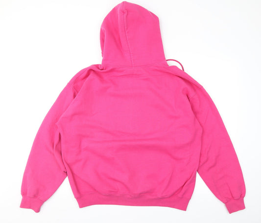 Gildan Womens Pink   Pullover Hoodie Size L