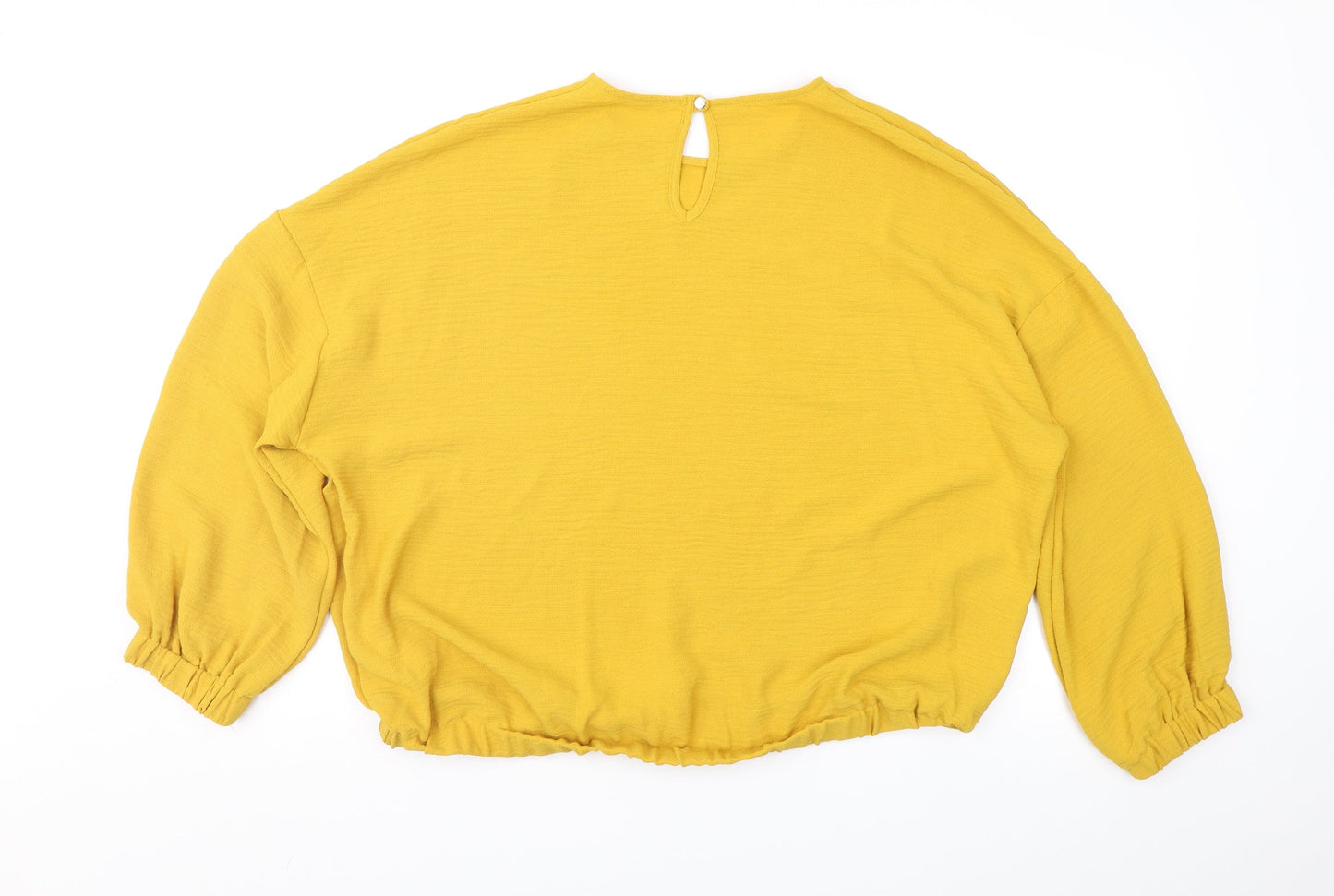 Primark Womens Yellow   Basic Blouse Size 14