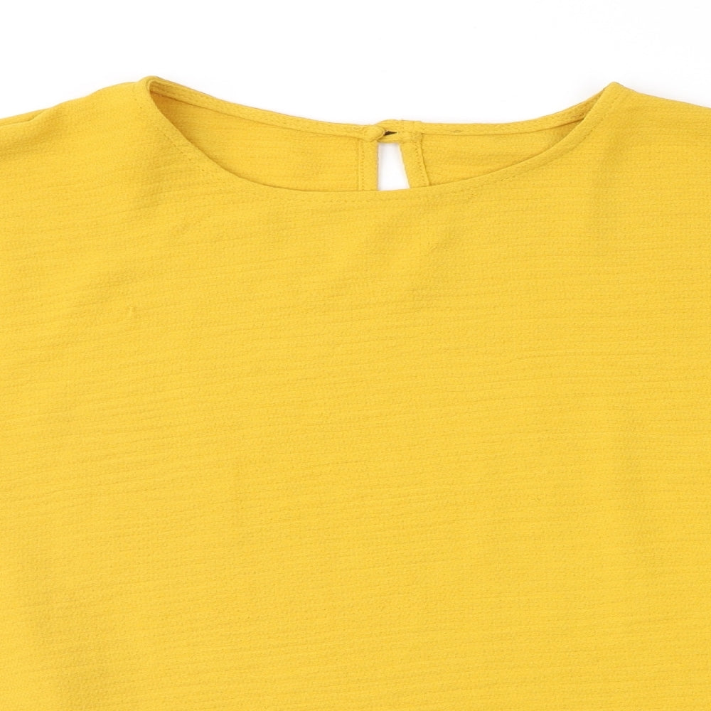 Primark Womens Yellow   Basic Blouse Size 14