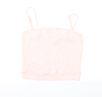 Womens UK Size M Preworn Pink Camisole Blouse