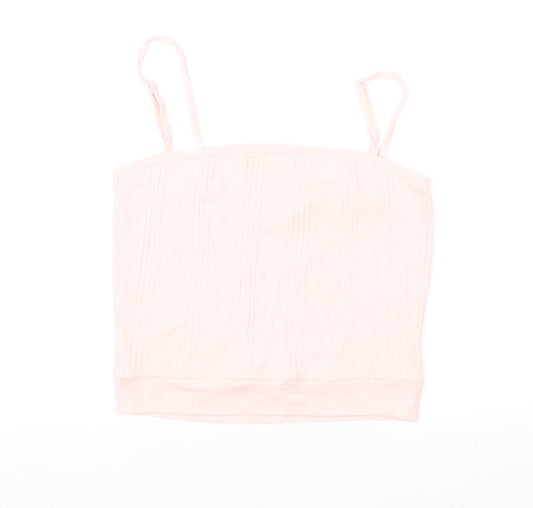 Womens UK Size M Preworn Pink Camisole Blouse