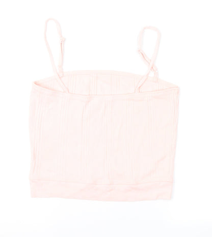 Womens UK Size M Preworn Pink Camisole Blouse