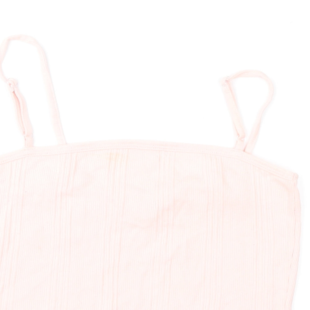 Womens UK Size M Preworn Pink Camisole Blouse