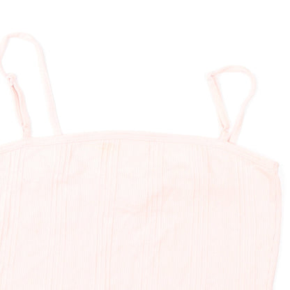 Womens UK Size M Preworn Pink Camisole Blouse