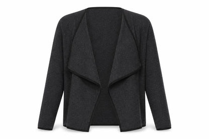 Front view of Only women’s grey cardigan jumper, size S