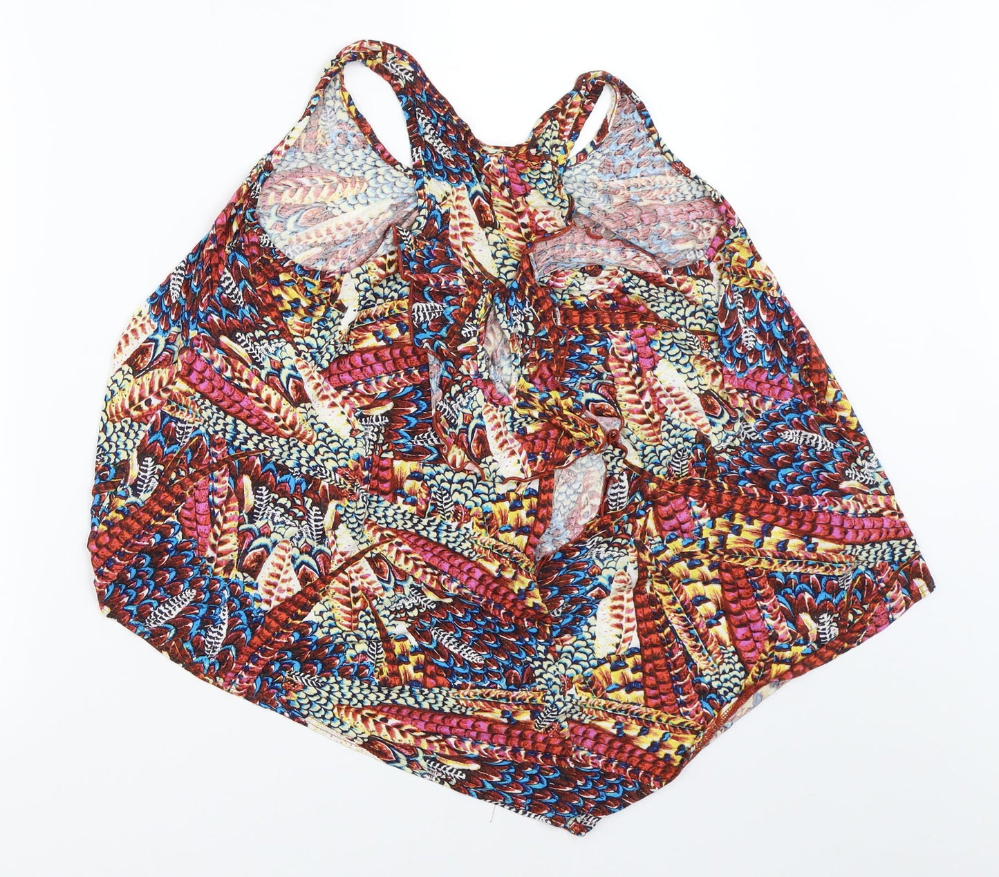 Atmosphere Womens Red Geometric  Basic Blouse Size 10