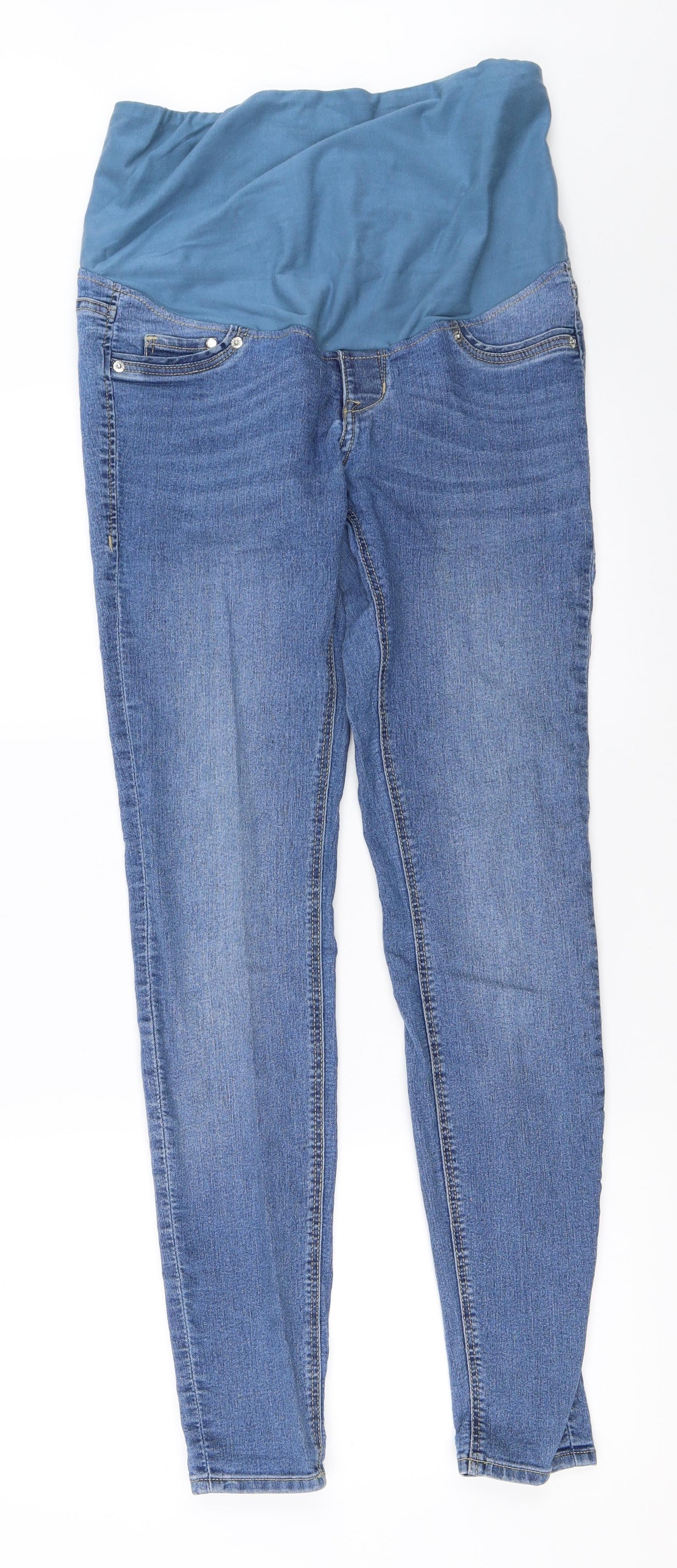 Womens UK Size 38 H&M Regular Fit Skinny Blue Jeans