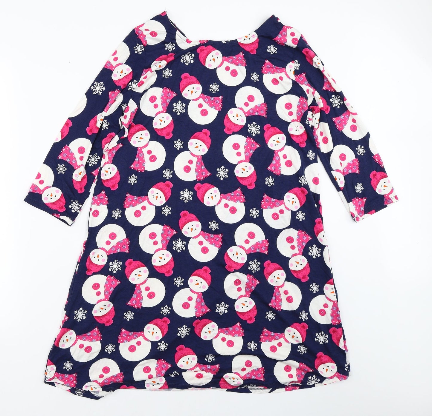 George Womens Blue   Trapeze & Swing  Size M  - snowman