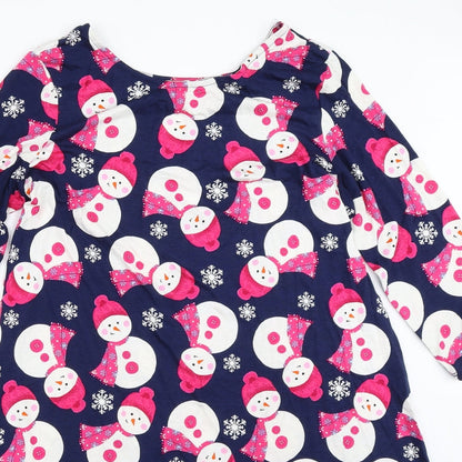 George Womens Blue   Trapeze & Swing  Size M  - snowman