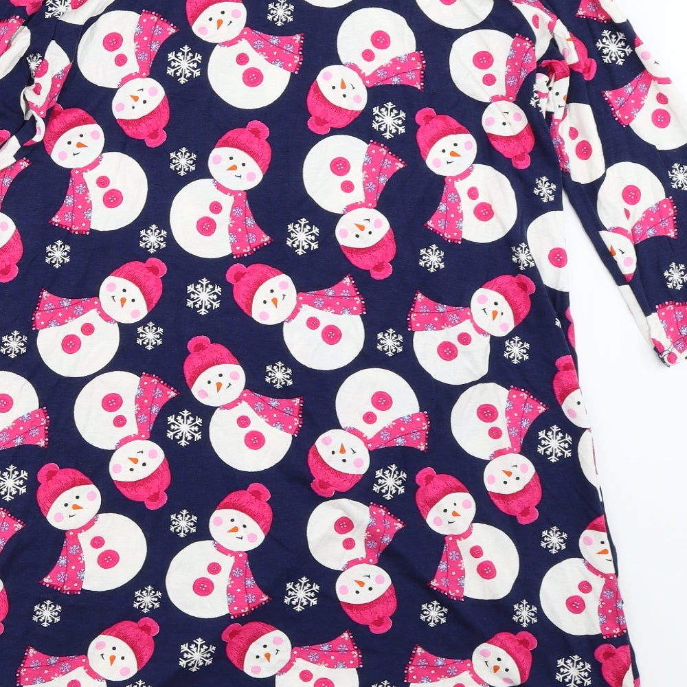 George Womens Blue   Trapeze & Swing  Size M  - snowman