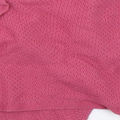 Marks and Spencer Girls Pink   Cardigan Jumper Size 6-9 Months