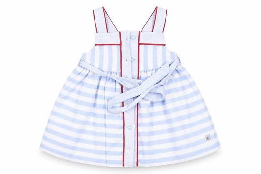 Sergent Major Girls Blue Spotted  Fit & Flare  Size 0-3 Months