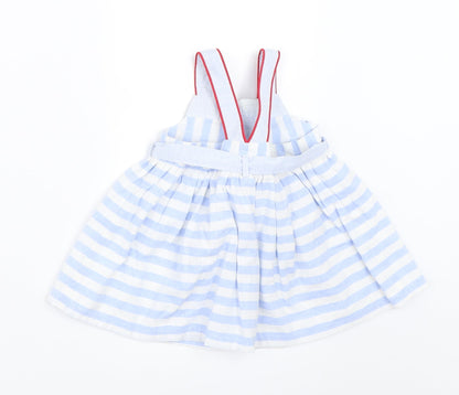 Sergent Major Girls Blue Spotted  Fit & Flare  Size 0-3 Months