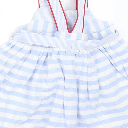 Sergent Major Girls Blue Spotted  Fit & Flare  Size 0-3 Months
