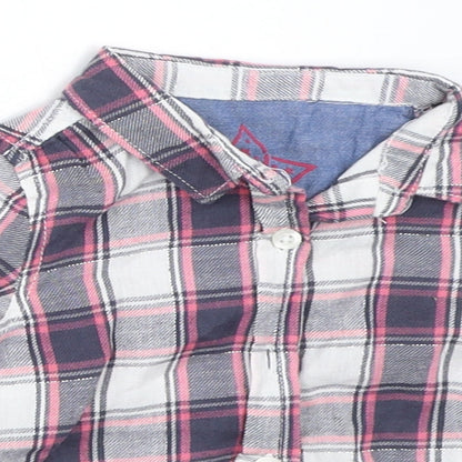 Primark Girls Grey Check  Basic Button-Up Size 6-9 Months