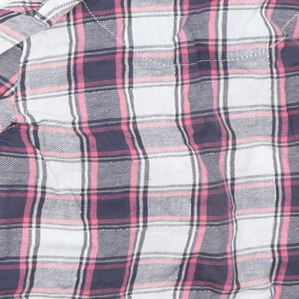 Primark Girls Grey Check  Basic Button-Up Size 6-9 Months