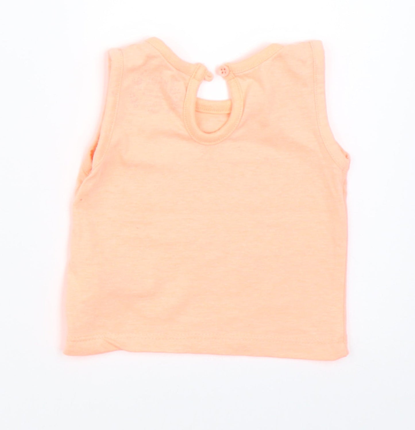 Earlydays Girls Orange   Basic T-Shirt Size 0-3 Months
