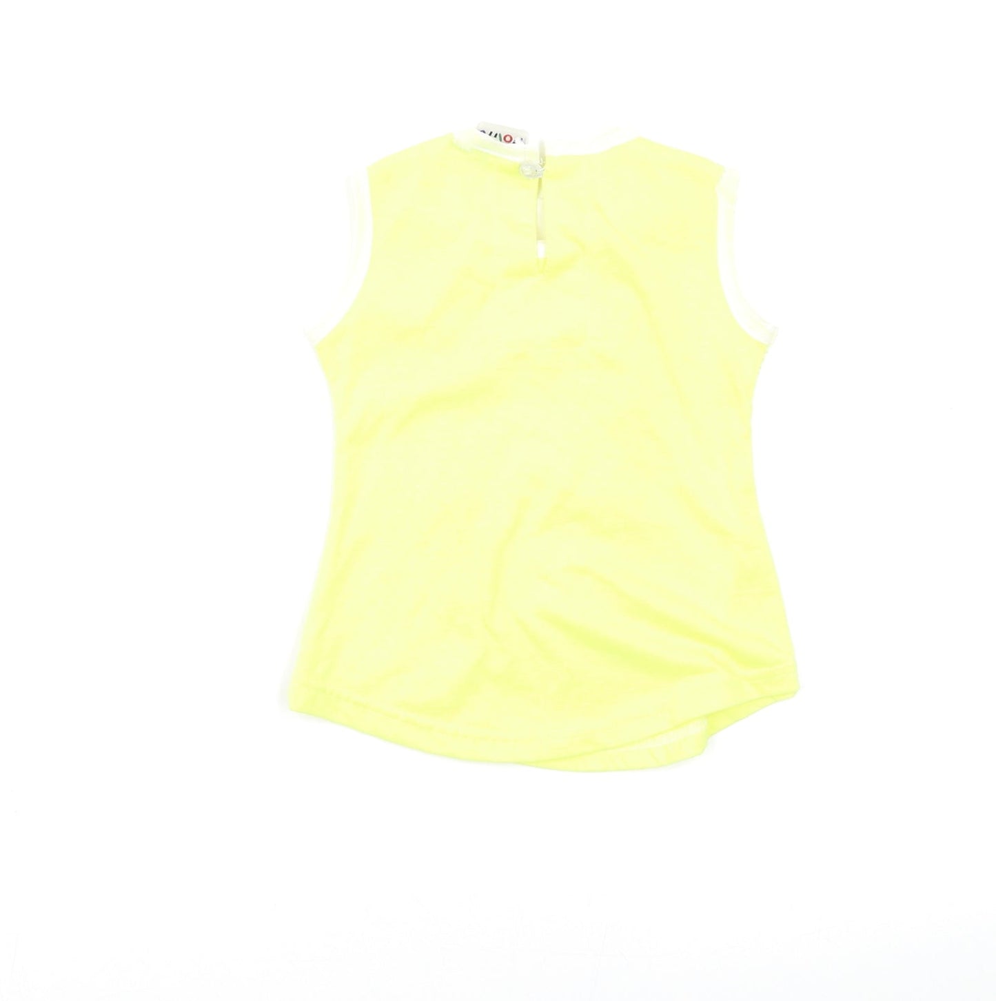Preworn Girls Yellow Floral  Basic Blouse Size 2-3 Years