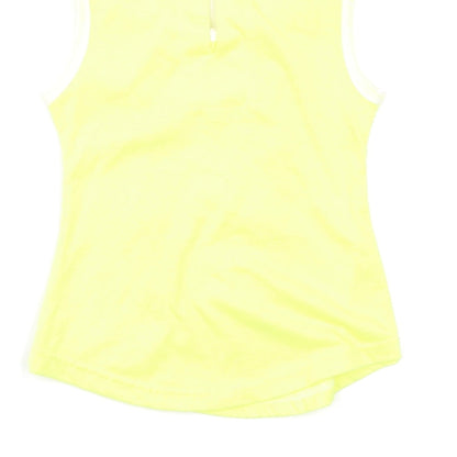Preworn Girls Yellow Floral  Basic Blouse Size 2-3 Years