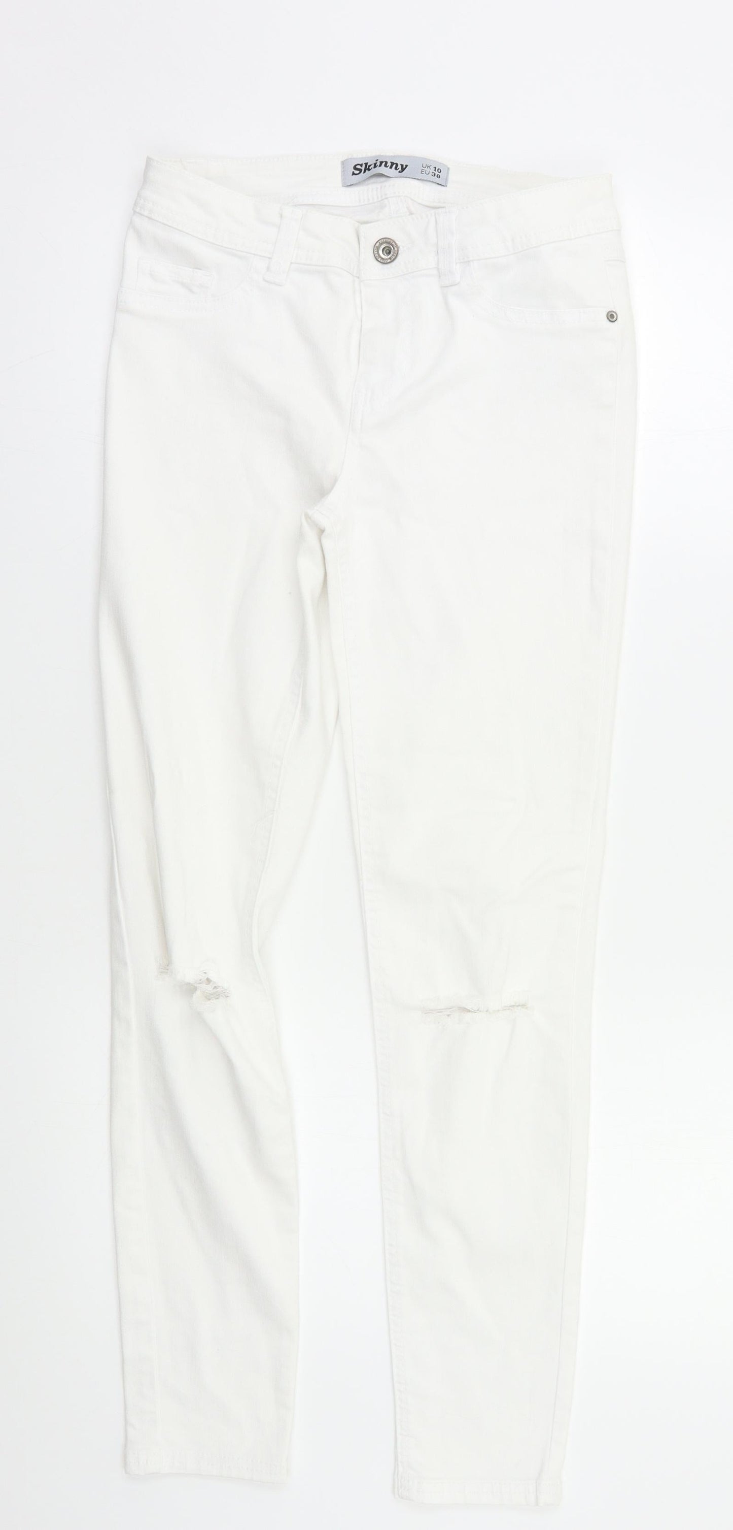 Prew Womens White   Skinny Jeans Size 10 L27 in