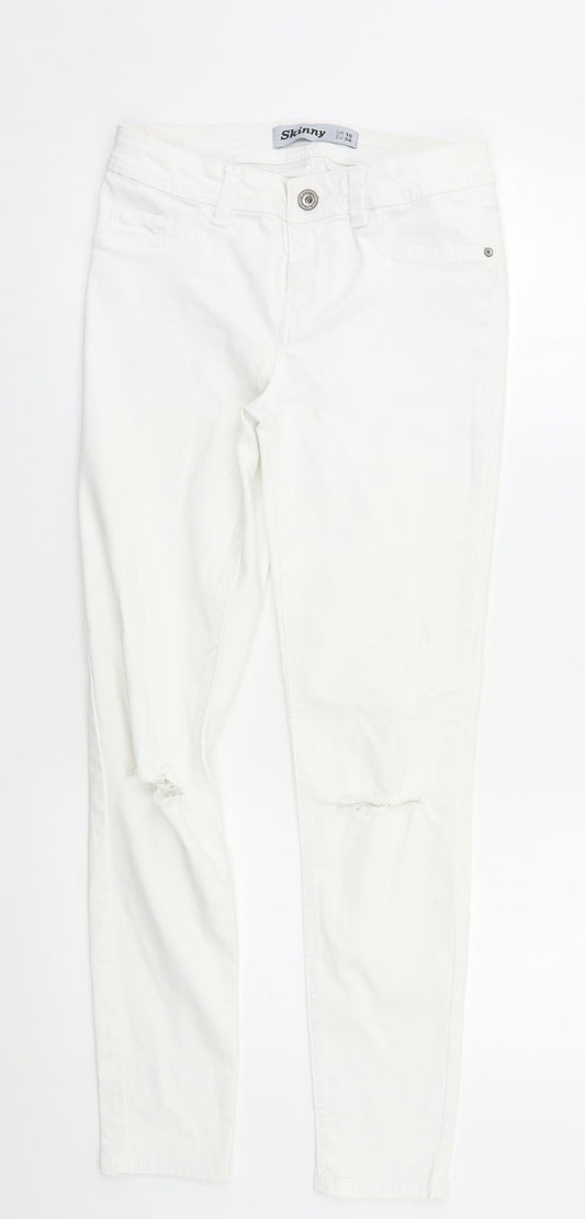 Prew Womens White   Skinny Jeans Size 10 L27 in