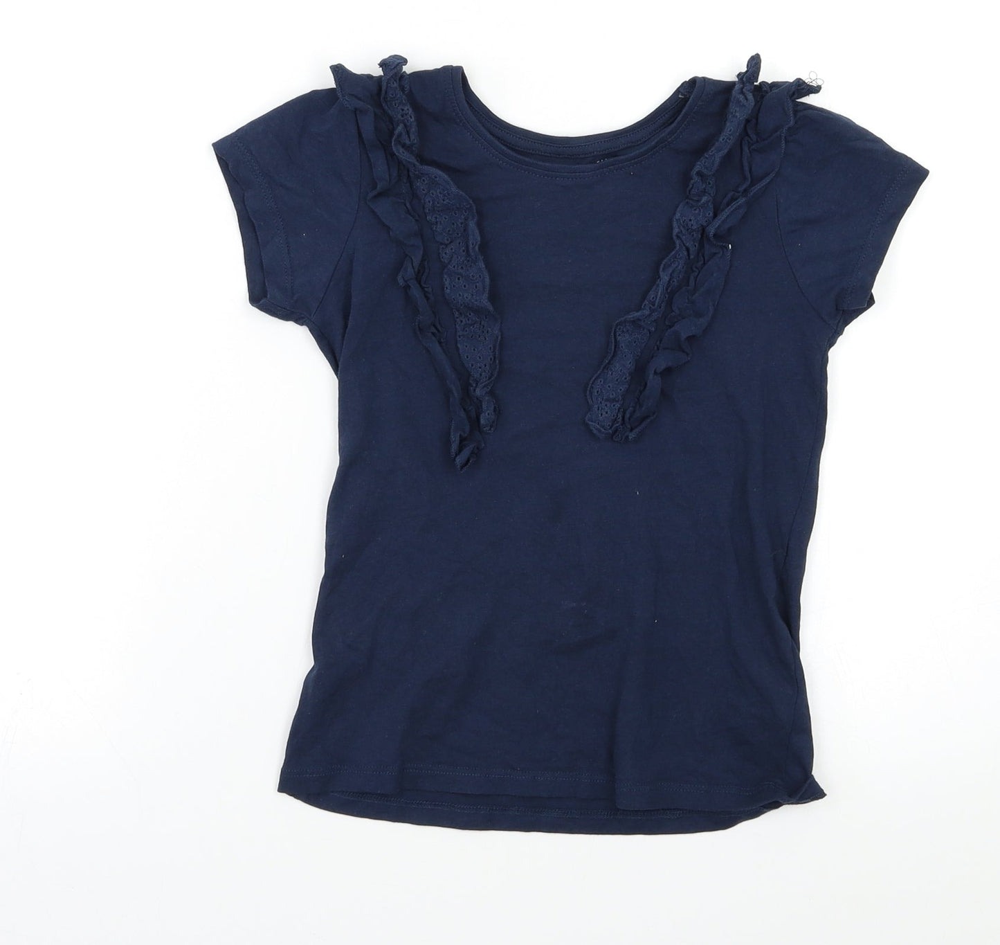Primark Girls Blue   Basic T-Shirt Size 6-7 Years