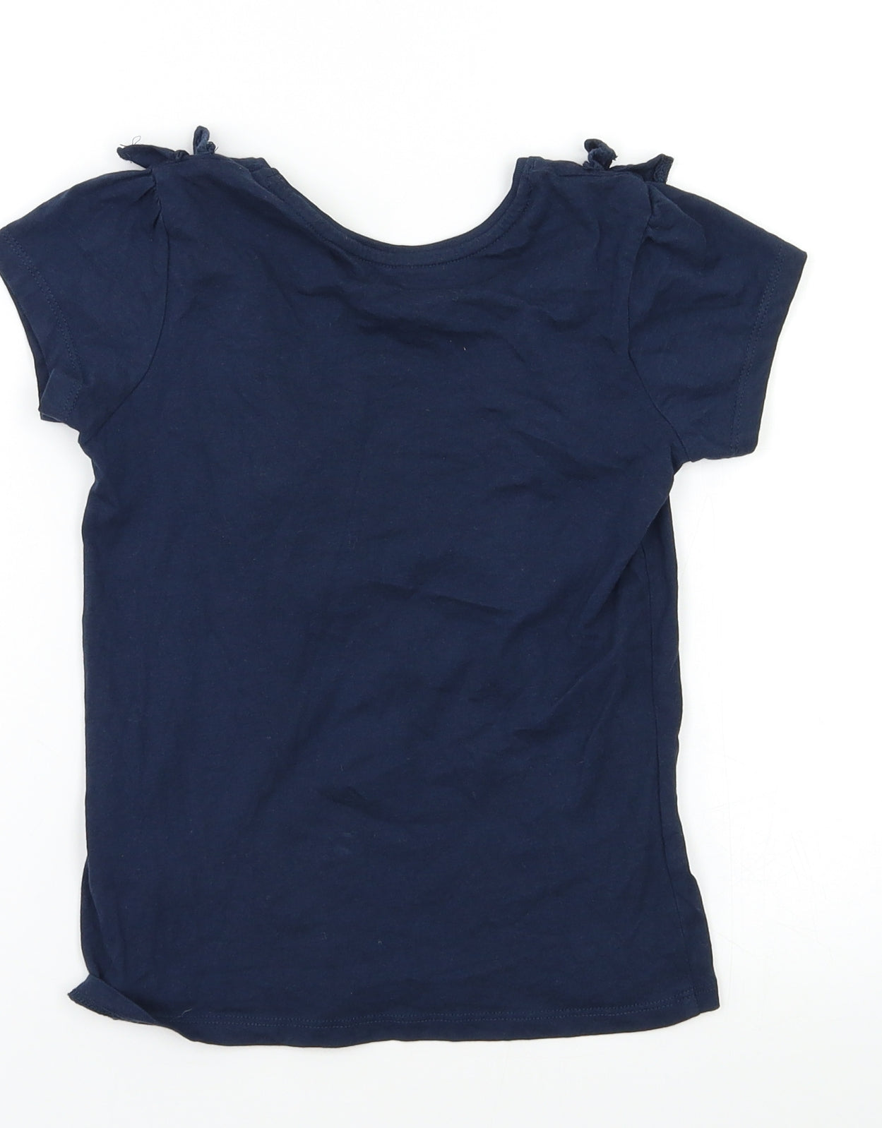 Primark Girls Blue   Basic T-Shirt Size 6-7 Years