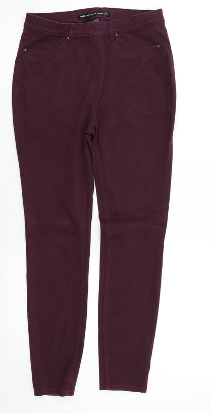 NEXT Womens Purple   Skinny Jeans Size 8 L26 in