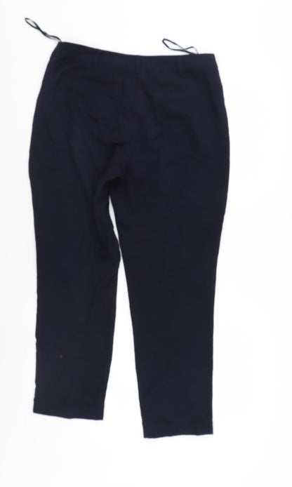 Debenhams Womens Blue   Trousers  Size 12 L27 in