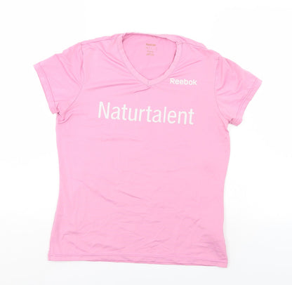 Reebok Womens Pink   Basic T-Shirt