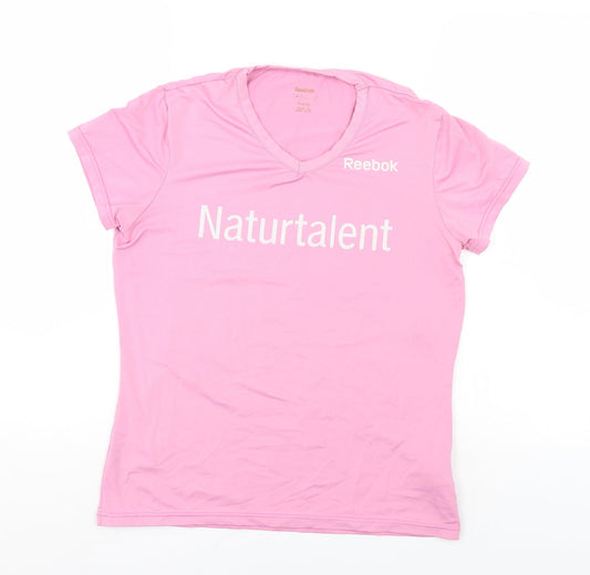Reebok Womens Pink   Basic T-Shirt