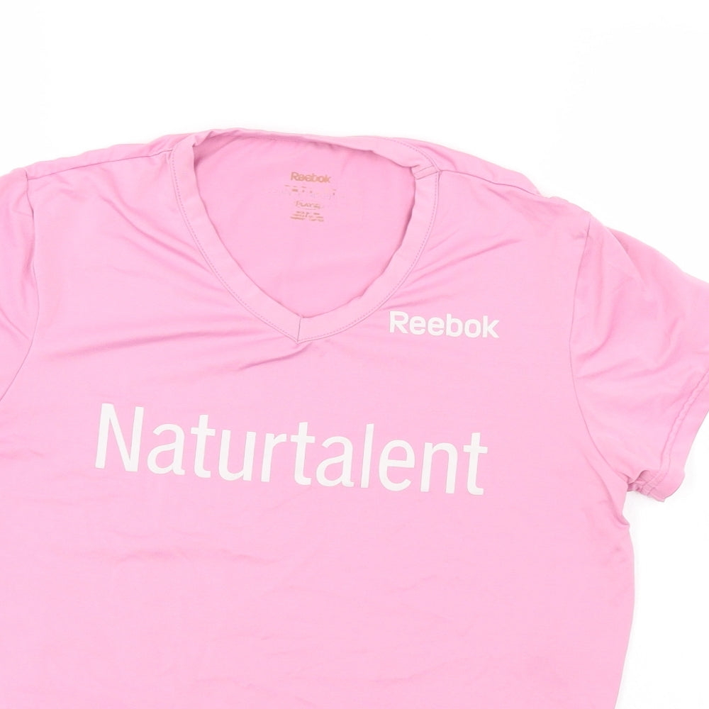Reebok Womens Pink   Basic T-Shirt
