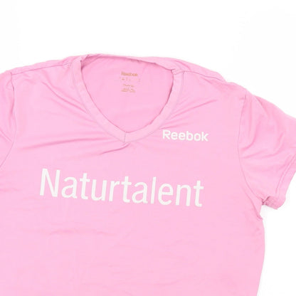 Reebok Womens Pink   Basic T-Shirt