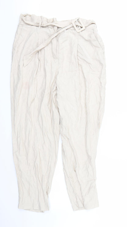 NEWLOOK Womens Brown   Bloomer Trousers Size 18 L25 in - with Belt