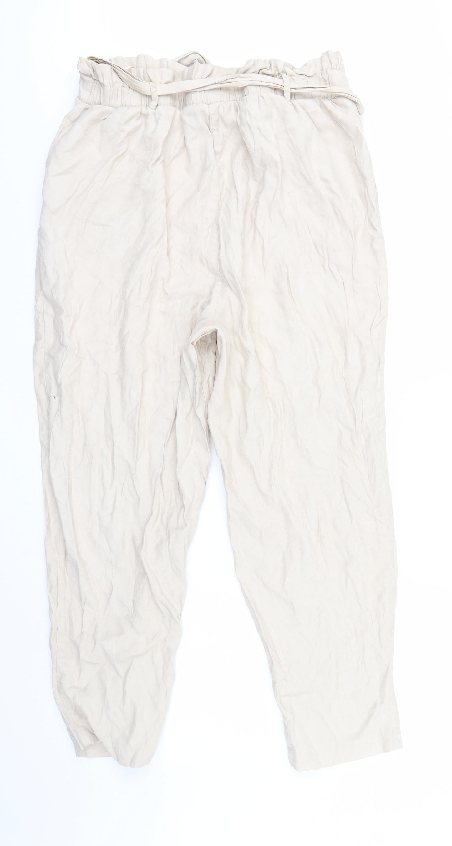 NEWLOOK Womens Brown   Bloomer Trousers Size 18 L25 in - with Belt