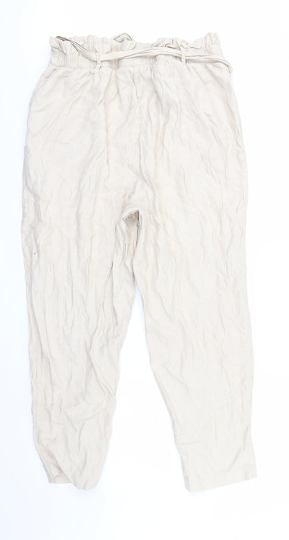 NEWLOOK Womens Brown   Bloomer Trousers Size 18 L25 in - with Belt