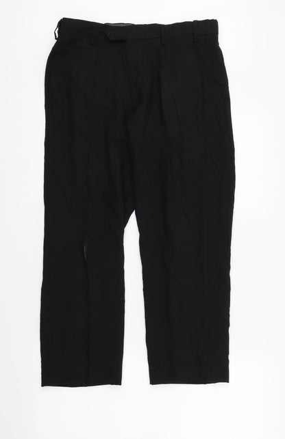 Marks and Spencer Mens Black   Trousers  Size 32 L23 in
